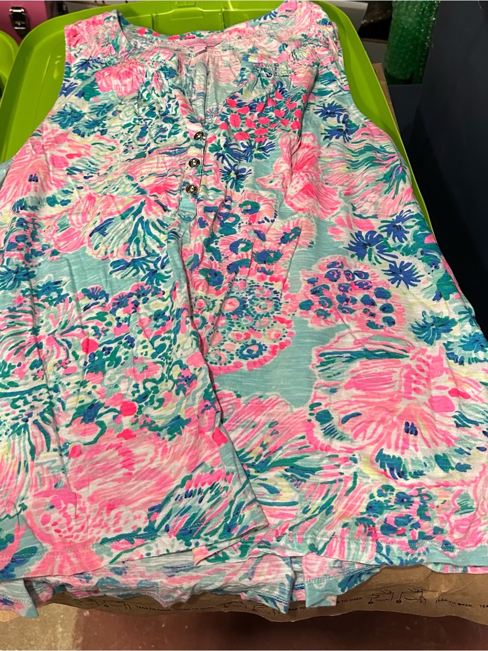 GUC Lilly Pulitzer Essie tank - XL